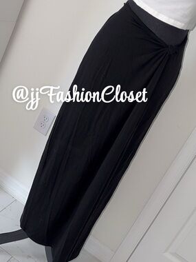KOY Resort Black Laguna Beach Side Knot Skirt